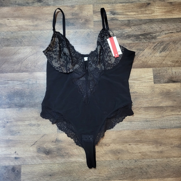 Popilush V-Neck Lace Corset Shapewear Bodysuit With Tummy Control Size 2XL - Picture 5 of 10